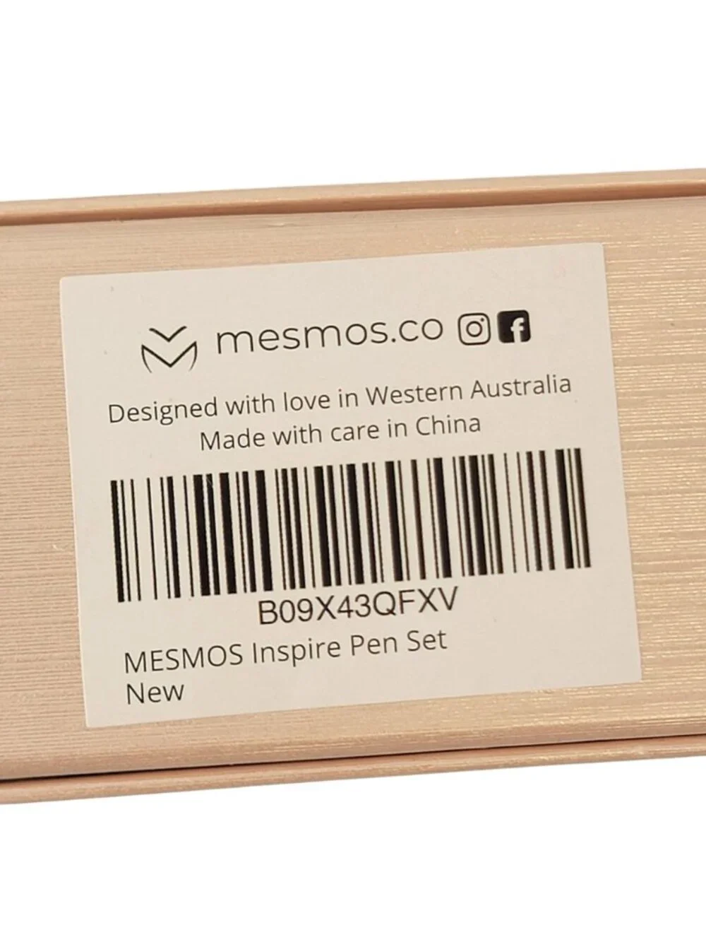 Mesmos Inspire Pen Set Metal Pastel Ballpoint Black Ink Pink Gift New In Box Mom